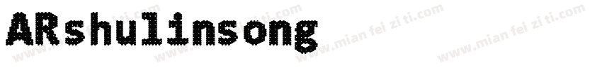 ARshulinsong字体转换
