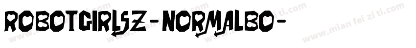 RobotGirlsZ-NormalBo字体转换