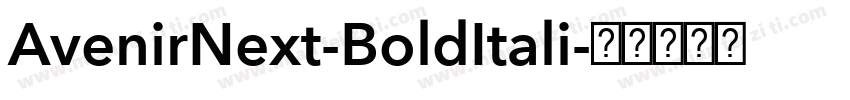 AvenirNext-BoldItali字体转换