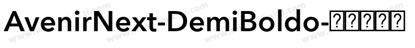 AvenirNext-DemiBoldo字体转换