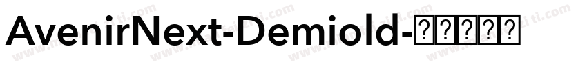 AvenirNext-Demiold字体转换