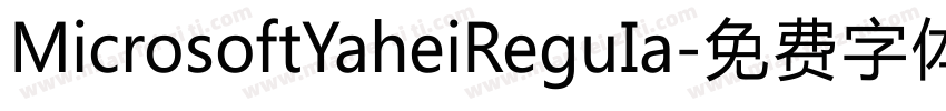 MicrosoftYaheiReguIa字体转换