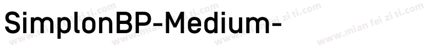 SimplonBP-Medium字体转换