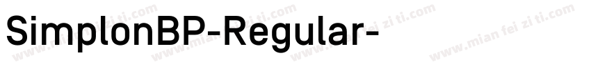 SimplonBP-Regular字体转换
