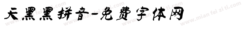 天黑黑拼音字体转换