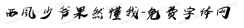 西风少爷果然懂我字体转换