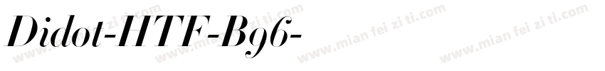 Didot-HTF-B96字体转换