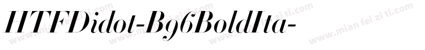 HTFDidot-B96BoldIta字体转换