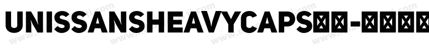 UnisSansHeavyCAPS字体字体转换