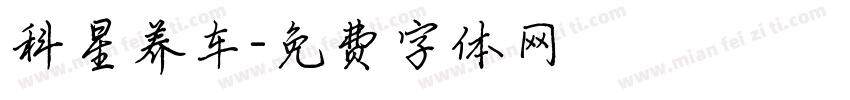 科星养车字体转换