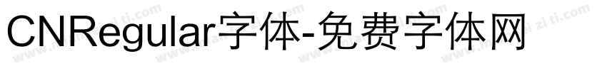CNRegular字体字体转换