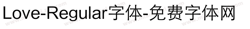 Love-Regular字体字体转换