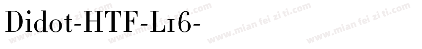Didot-HTF-L16字体转换