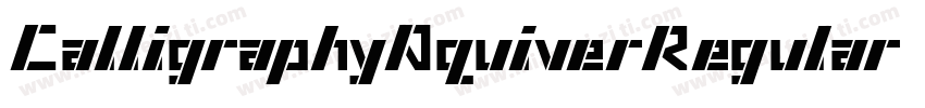 CalligraphyAquiverRegular-v0PA字体转换