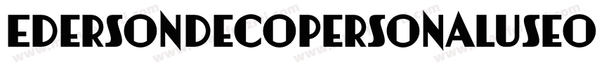 EdersonDecoPersonalUseOnly-PY2B字体转换