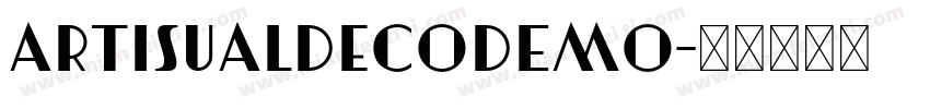 ArtisualDecoDEMO字体转换