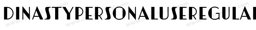 DinastyPersonalUseRegular-Vjrz字体转换