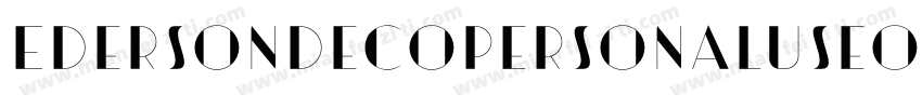 EdersonDecoPersonalUseOnly-PY2B字体转换