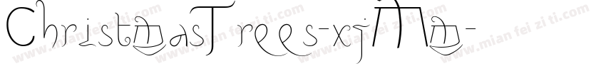 ChristmasTrees-xjMm字体转换