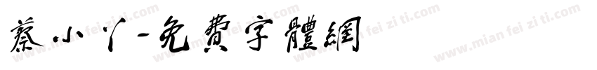 蔡小丫字体转换