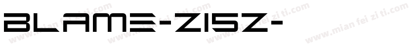 Blame-Z15z字体转换