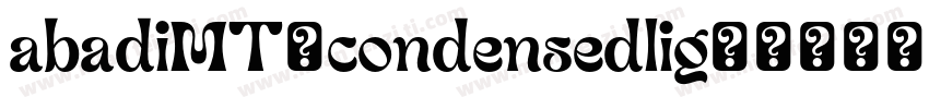 abadiMT-condensedlig字体转换
