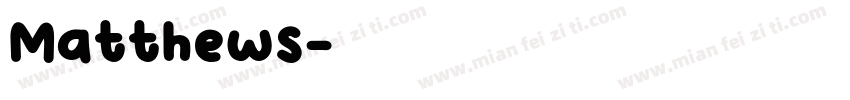 Matthews字体转换