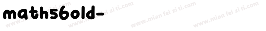 math5bold字体转换