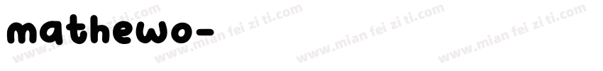 mathewo字体转换