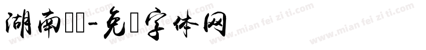 湖南卫视字体转换