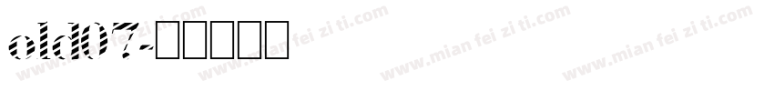 old07字体转换
