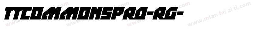 TTcommonsPRO-RG字体转换