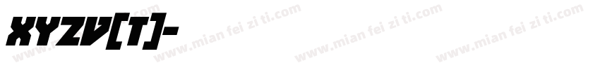 xyzv(t)字体转换