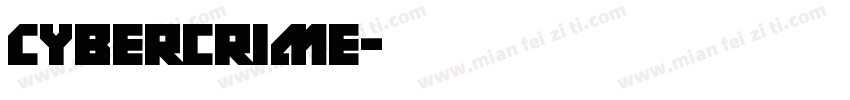 Cybercrime字体转换