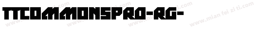 TTcommonsPRO-RG字体转换