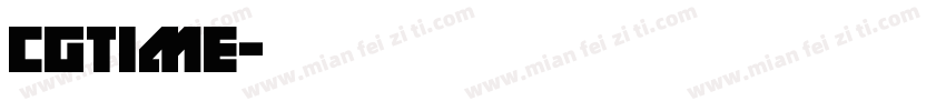 cgtime字体转换
