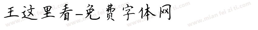 王这里看字体转换