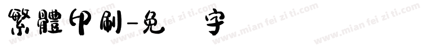 繁體印刷字体转换