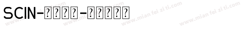 SCIN-普通字体字体转换