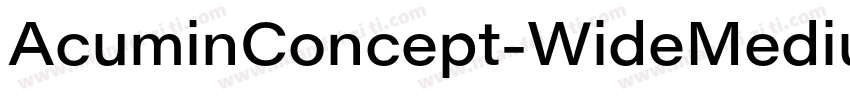 AcuminConcept-WideMedium字体转换