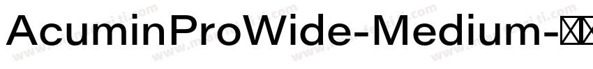 AcuminProWide-Medium字体转换