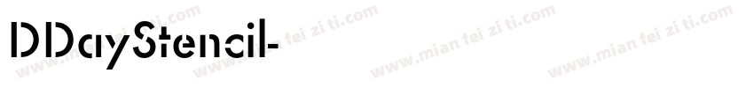 DDayStencil字体转换