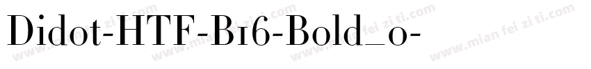 Didot-HTF-B16-Bold_0字体转换
