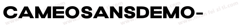 CameoSansDEMO字体转换