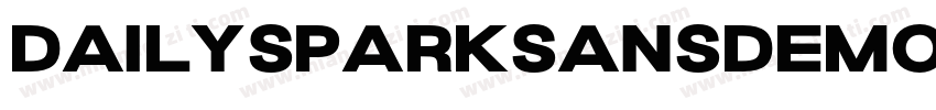 DailySparkSansDEMO字体转换
