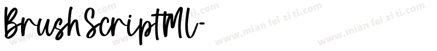 BrushScriptMl字体转换