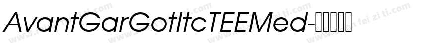 AvantGarGotItcTEEMed字体转换