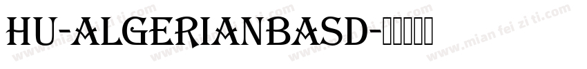 Hu-AlgerianBasD字体转换