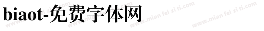 biaot字体转换