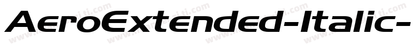 AeroExtended-Italic字体转换
